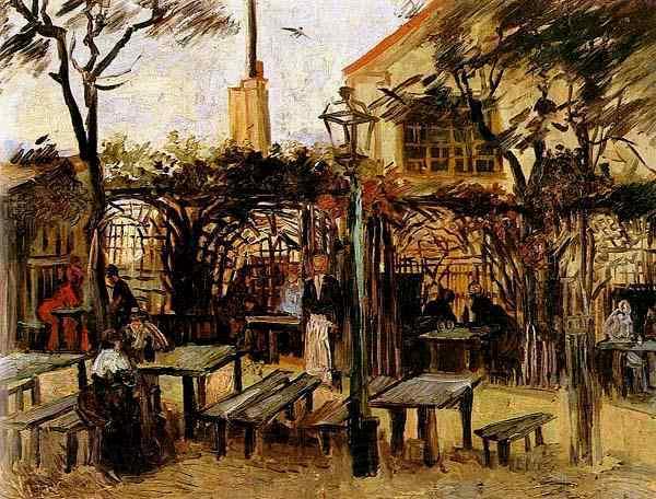 Vincent Van Gogh Terrace of a Cafe on Montmartre Spain oil painting art
